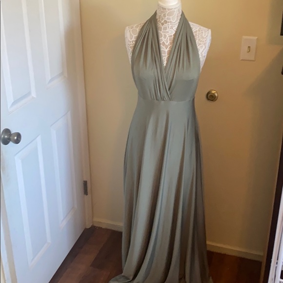Tie Your Own Way Green Dress - Picture 1 of 6